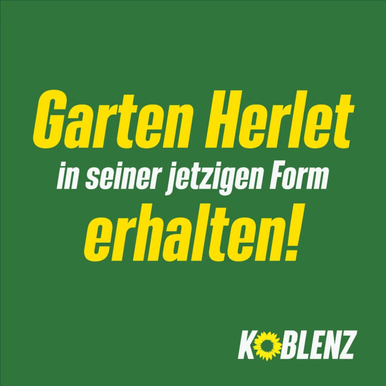 GRÜNE Koblenz fordern Erhalt des Garten Herlet