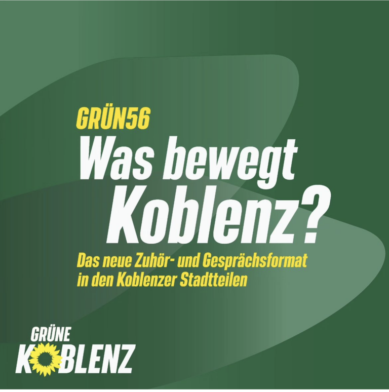 Neues Gesprächsformat des Kreisverbands der GRÜNEN Koblenz