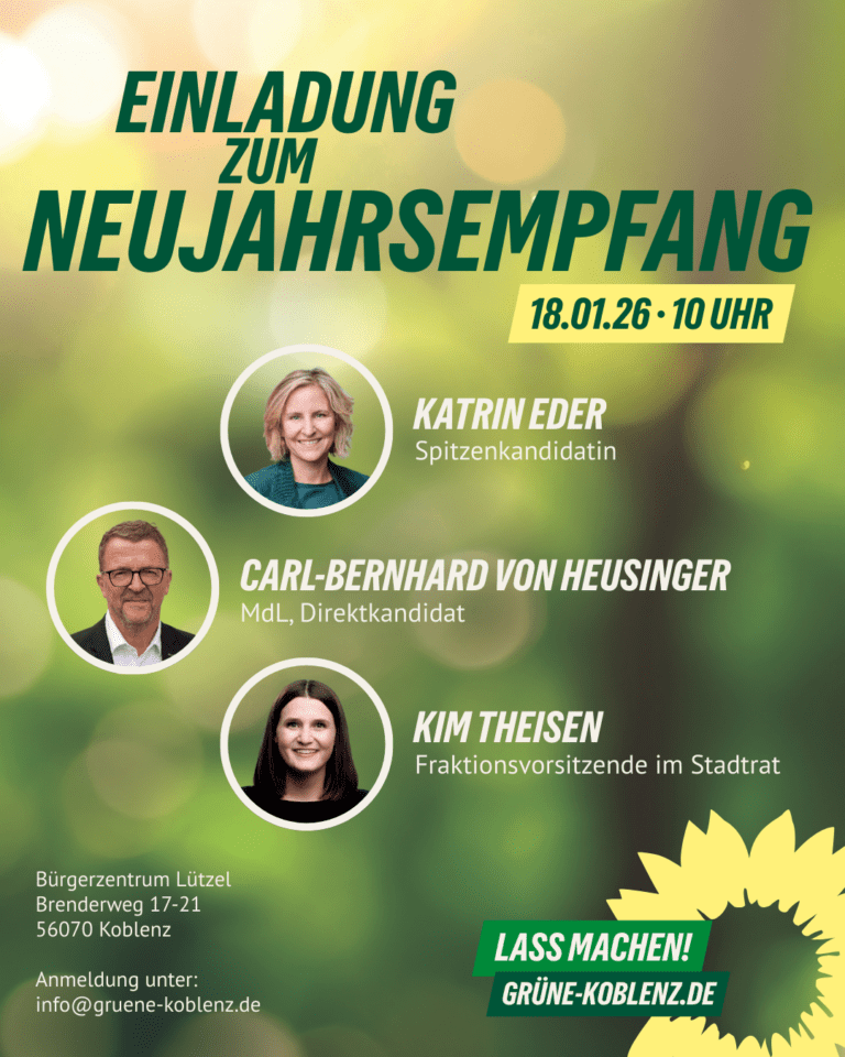 Neujahrsempfang der Grünen Koblenz am 18. Januar 2026